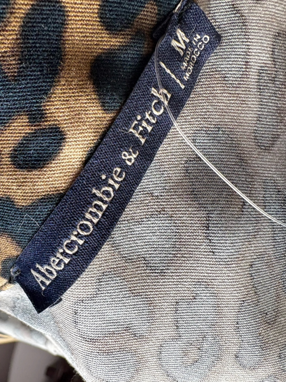 Abercrombie & Fitch Leopard Print Wrap Midi Skirt - M nwt - Picture 4 of 5